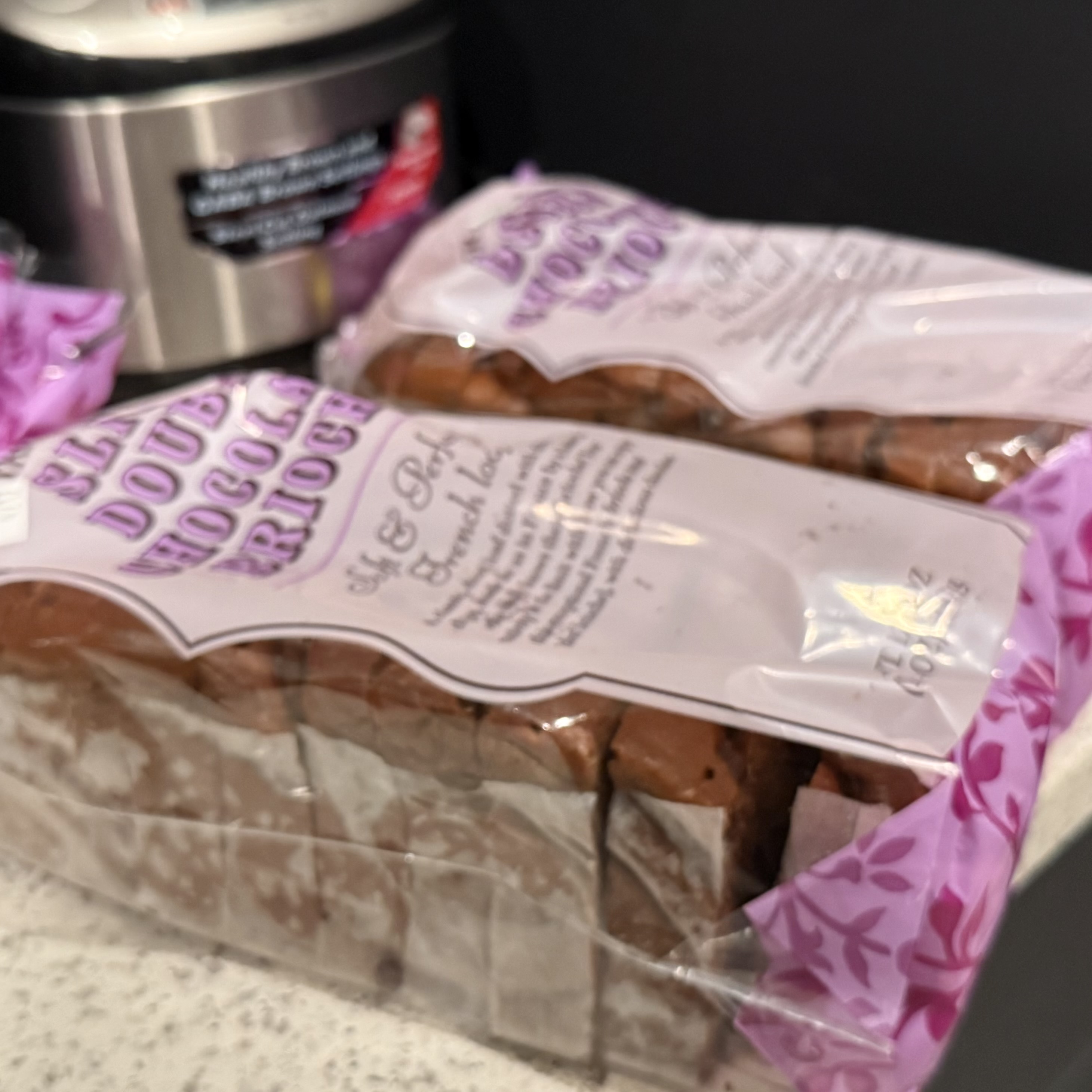 Double chocolate brioche from Trader Joe's